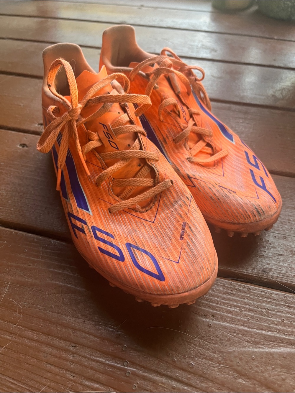 Addidas F50 indoor soccer shoe